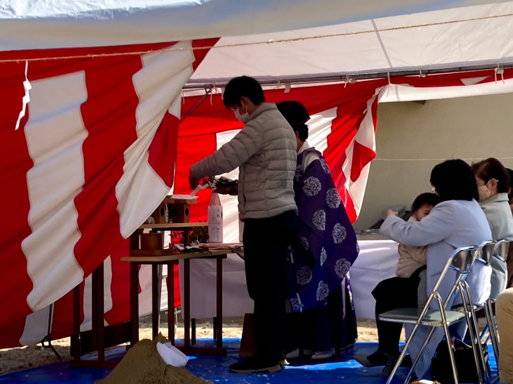 神戸市須磨区　M様邸新築工事地鎮祭