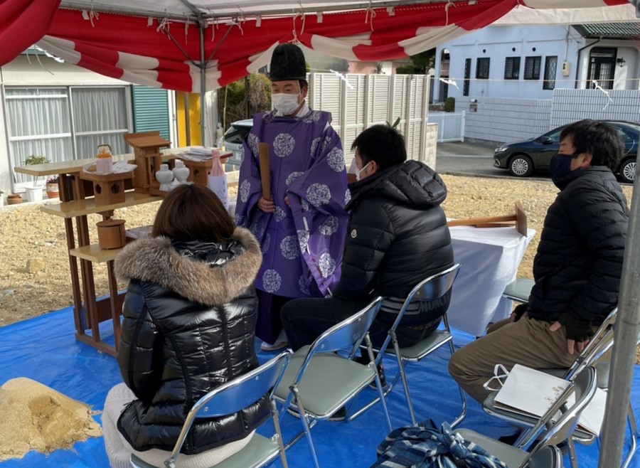 神戸市垂水区　M様邸地鎮祭